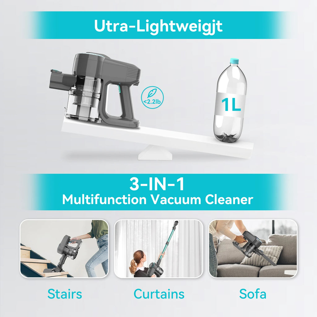 YISORA N300 Cordless Stick Vacuum
